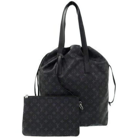 Louis Vuitton Monogram Eclipse Black Cabas Tote Bag - Picture 1 of 8